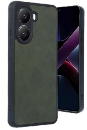 Xiaomi Poco X7 Pro Kılıf Aras Deri Kapak - Koyu Yeşil-(5796)