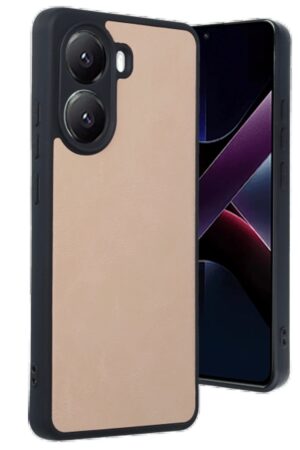 Xiaomi Poco X7 Pro Kılıf Aras Deri Kapak - Pudra-(5796)