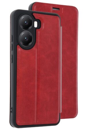 Xiaomi Poco X7 Pro Kılıf Flip Cover - Kırmızı-(5796)