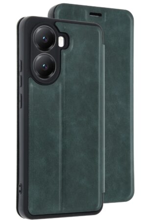 Xiaomi Poco X7 Pro Kılıf Flip Cover - Koyu Yeşil-(5796)