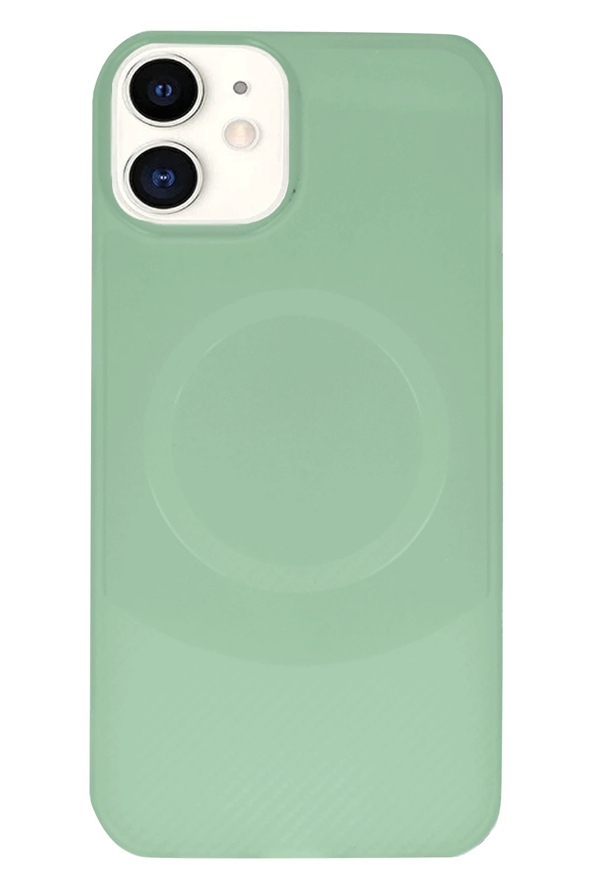 iPhone 11 Kılıf Maya Karbon Kapak - Su Yeşili-(5796) - Görsel 2