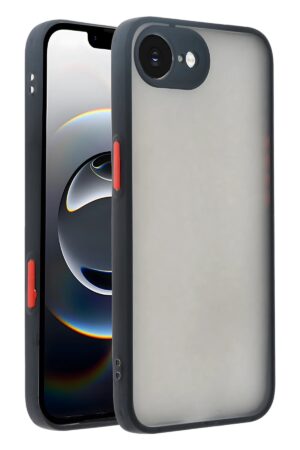 iPhone 16E Kılıf Montreal Silikon Kapak - Siyah-(5796)