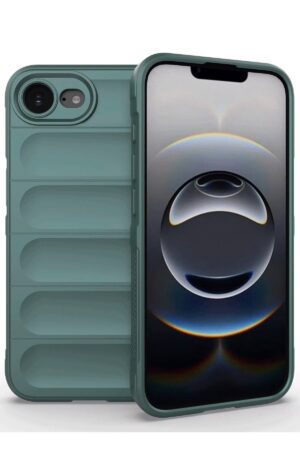 iPhone 16E Kılıf Optimum Silikon - Koyu Yeşil-(5796)