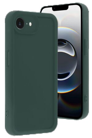 iPhone 16E Kılıf Viera Silikon - Koyu Yeşil-(5796)