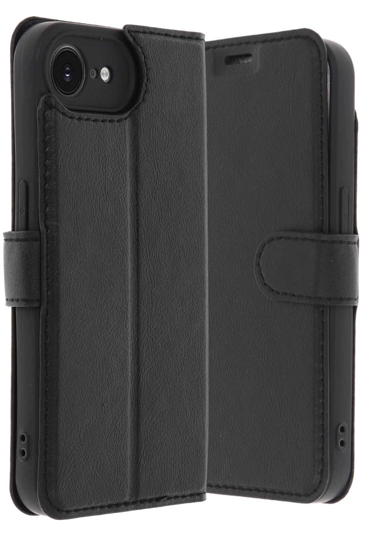 iPhone 16E Kılıf Trend S Plus Kapaklı Kılıf - Siyah-(5796) - Görsel 3