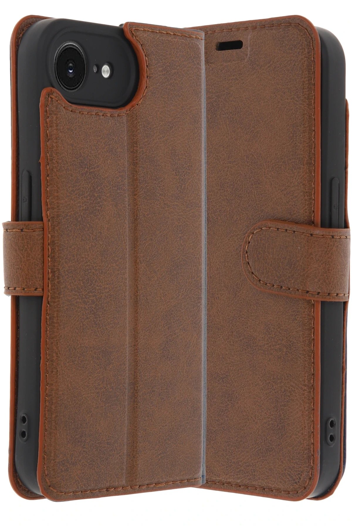 iPhone 16E Kılıf Trend S Plus Kapaklı Kılıf - Taba-(5796) - Görsel 4