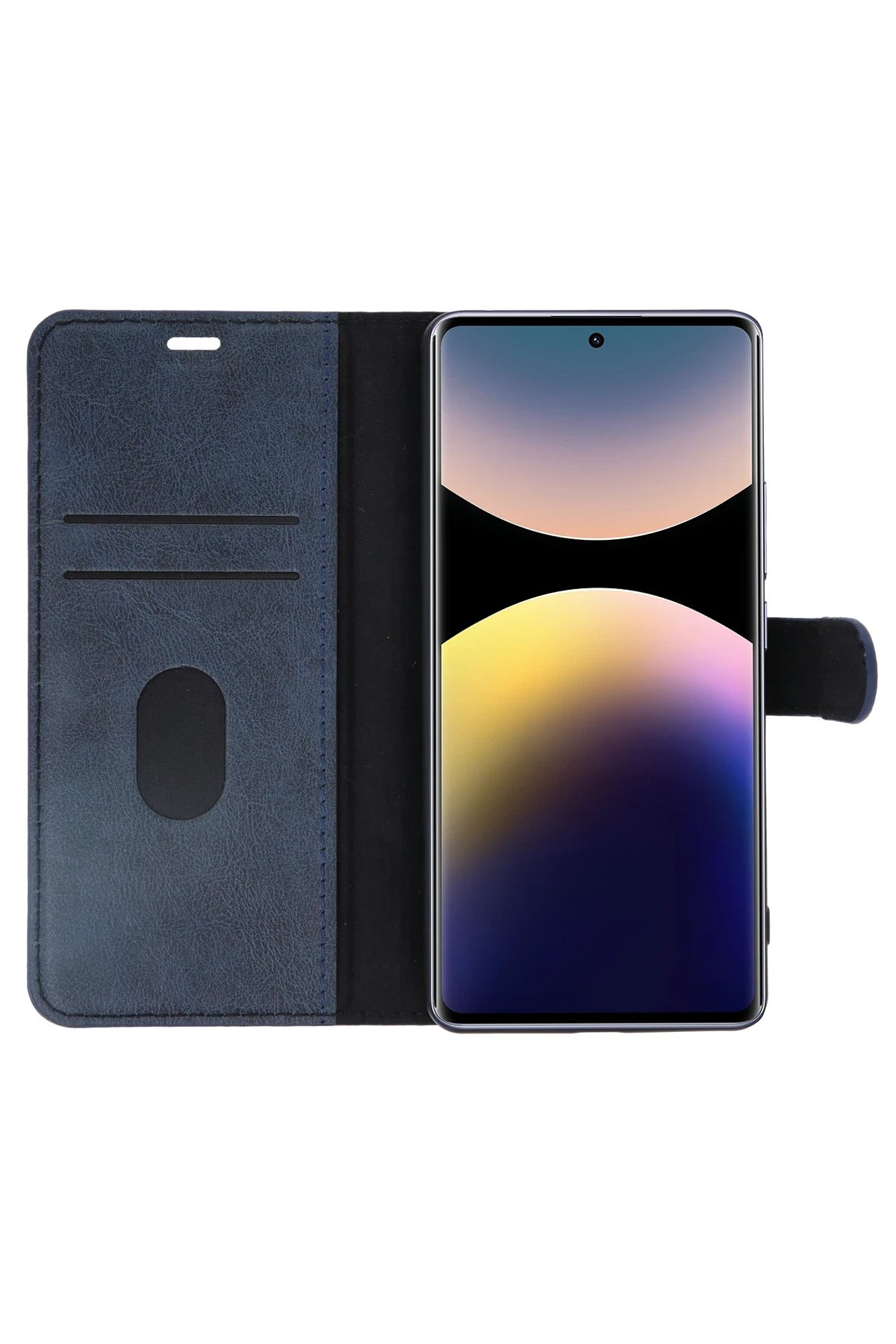 Xiaomi Redmi Note 14 Pro 4G Kılıf Trend S Plus Kapaklı Kılıf - Lacivert-(5796) - Görsel 2