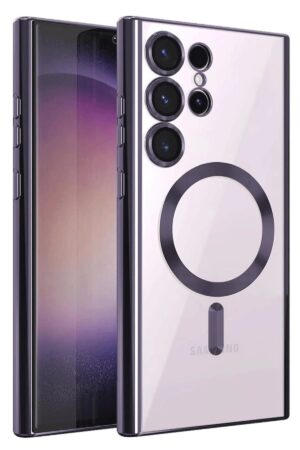 Samsung Galaxy S25 Ultra Kılıf Kross Magneticsafe Kapak - Mor-(5796)