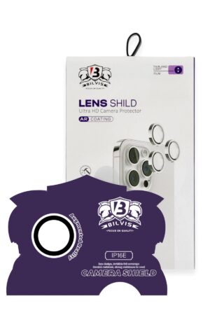 iPhone 16E Bilvis Titan Kamera Lens - Beyaz-(5796)