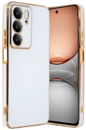 Realme C75 4G Kılıf Volet Silikon - Beyaz-(5796)