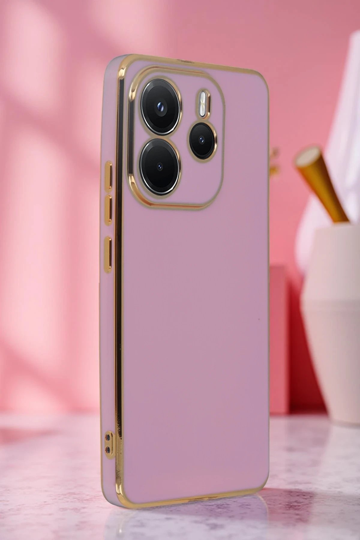 Xiaomi Redmi Note 14 4G Kılıf Volet Silikon - Beyaz-(5796) - Görsel 2