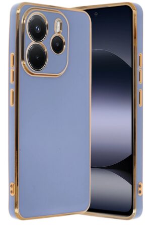 Xiaomi Redmi Note 14 4G Kılıf Volet Silikon - Mavi-(5796)