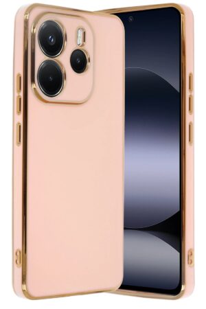 Xiaomi Redmi Note 14 4G Kılıf Volet Silikon - Pembe-(5796)