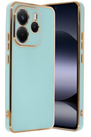 Xiaomi Redmi Note 14 4G Kılıf Volet Silikon - Açık Yeşil-(5796)