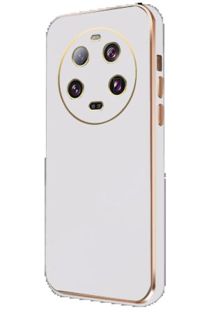 Xiaomi Mi 14 Ultra Kılıf Volet Silikon - Beyaz-(5796)