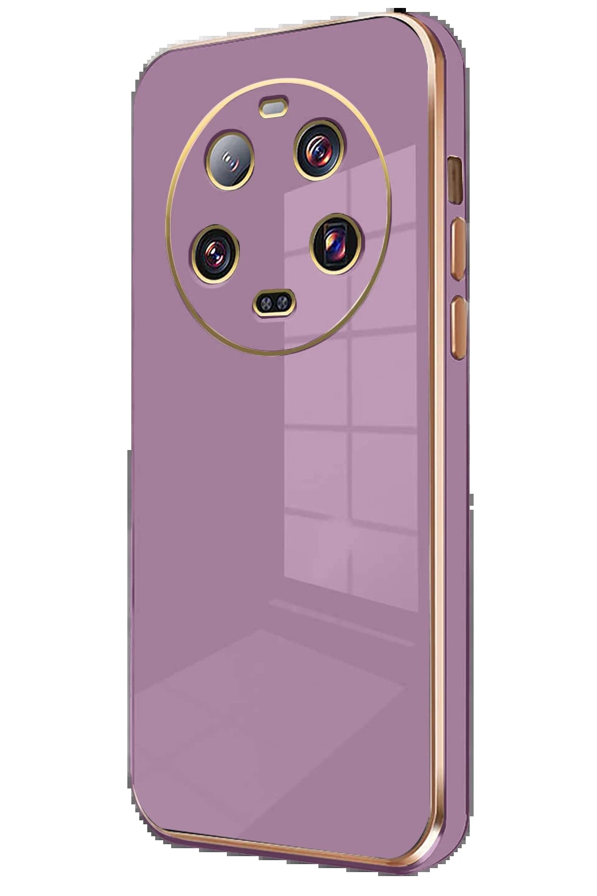 Xiaomi Mi 14 Ultra Kılıf Volet Silikon - Mor-(5796)