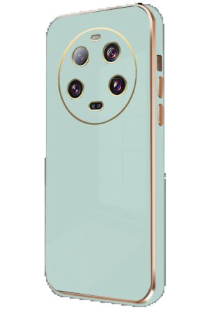 Xiaomi Mi 14 Ultra Kılıf Volet Silikon - Açık Yeşil-(5796)