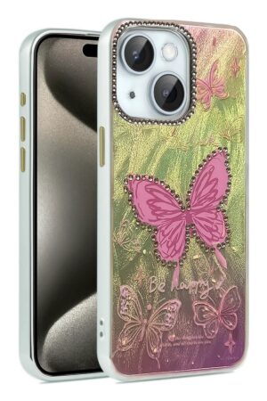 iPhone 14 Kılıf Blade Aynalı Desenli Kapak - Desen 5-(5796)