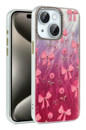 iPhone 15 Kılıf Blade Aynalı Desenli Kapak - Desen 3-(5796)