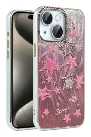 iPhone 15 Kılıf Blade Aynalı Desenli Kapak - Desen 7-(5796)