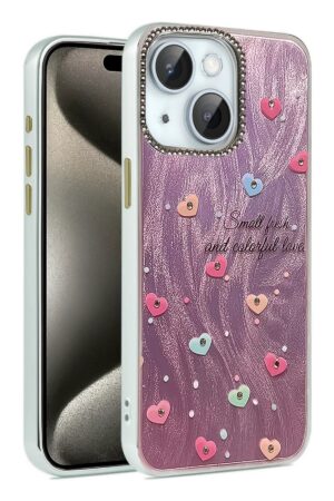 iPhone 15 Kılıf Blade Aynalı Desenli Kapak - Desen 8-(5796)