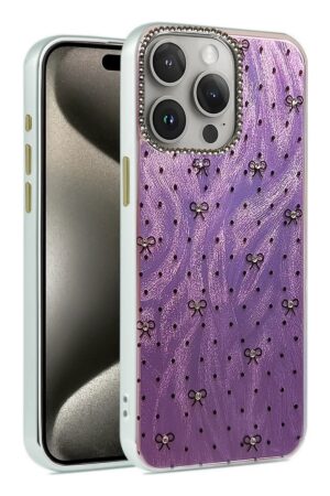 iPhone 15 Pro Kılıf Blade Aynalı Desenli Kapak - Desen 2-(5796)