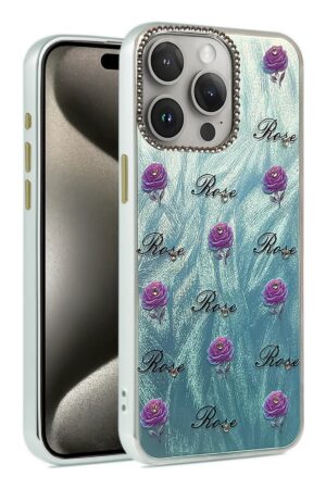 iPhone 15 Pro Kılıf Blade Aynalı Desenli Kapak - Desen 9-(5796)