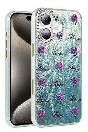 iPhone 16 Kılıf Blade Aynalı Desenli Kapak - Desen 9-(5796)