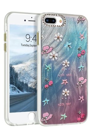 iPhone 7 Plus Kılıf Blade Aynalı Desenli Kapak - Desen 4-(5796)