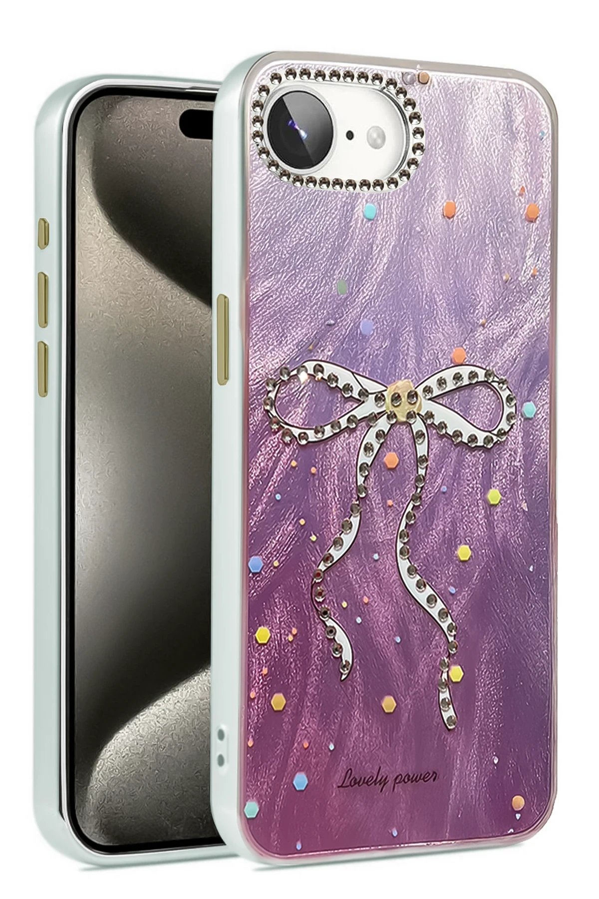 iPhone 16E Kılıf Blade Aynalı Desenli Kapak - Desen 3-(5796)