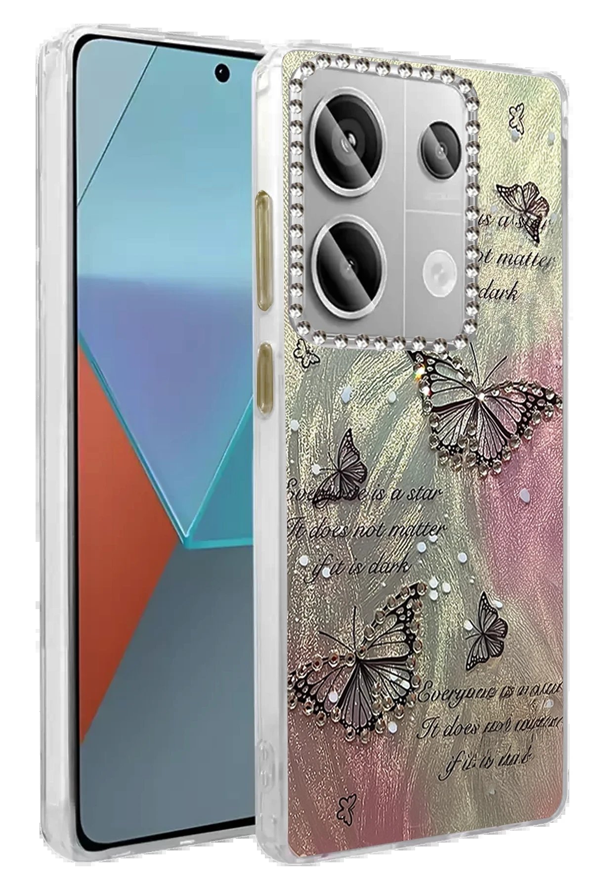 Xiaomi Redmi Note 13 Pro 4G Kılıf Blade Aynalı Desenli Kapak - Desen 6-(5796) - Görsel 2