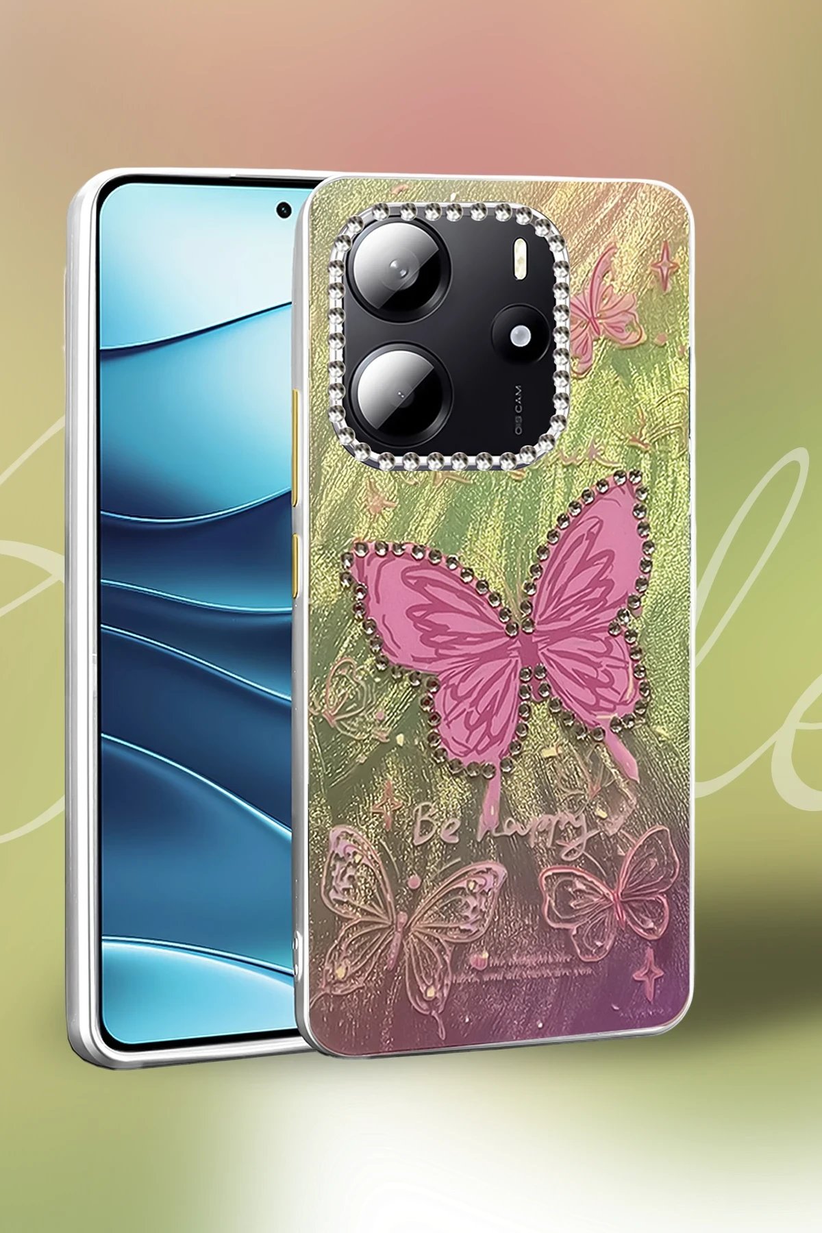 Xiaomi Redmi Note 14 4G Kılıf Blade Aynalı Desenli Kapak - Desen 8-(5796) - Görsel 2