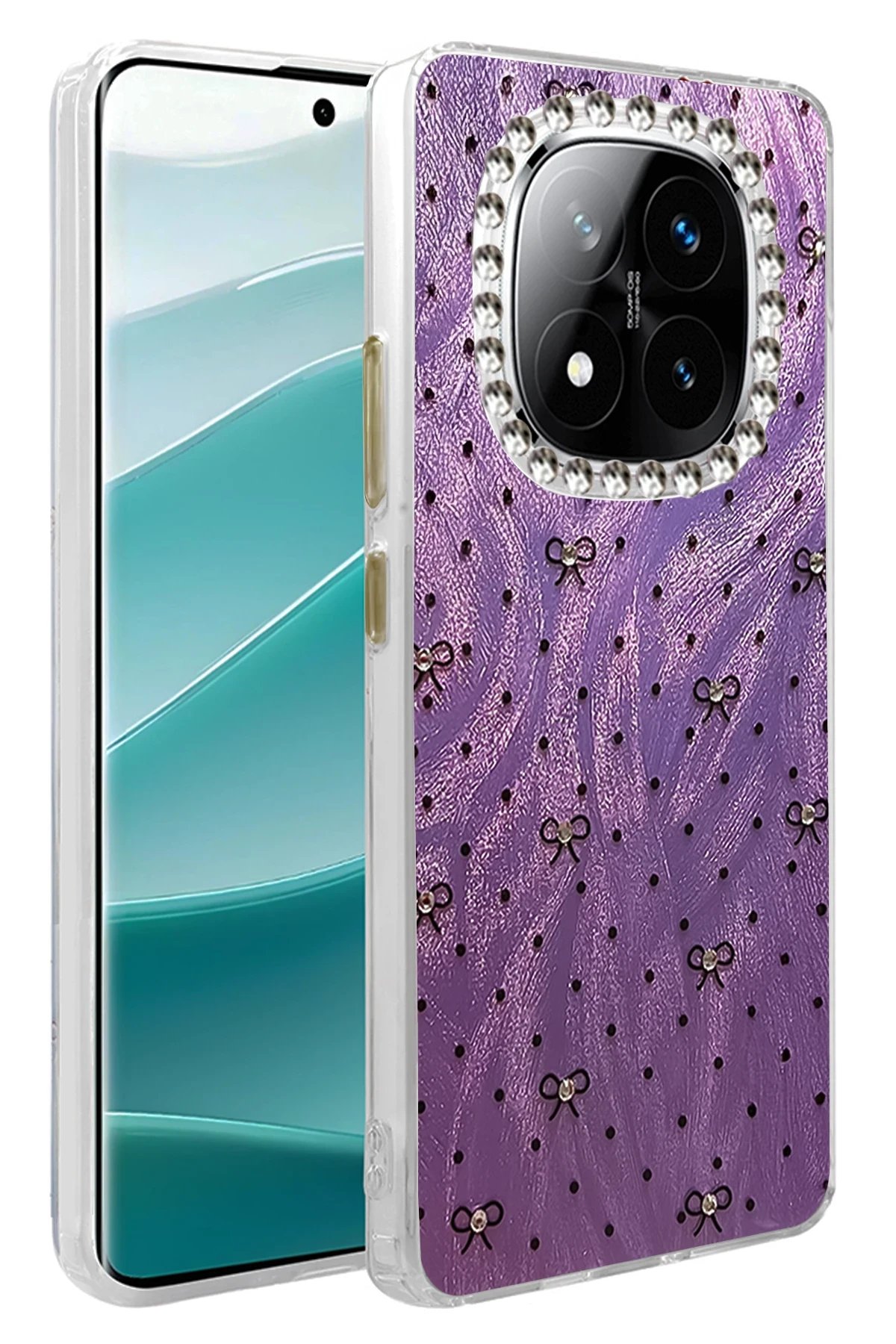 Xiaomi Redmi Note 14 Pro 4G Kılıf Blade Aynalı Desenli Kapak - Desen 2-(5796)