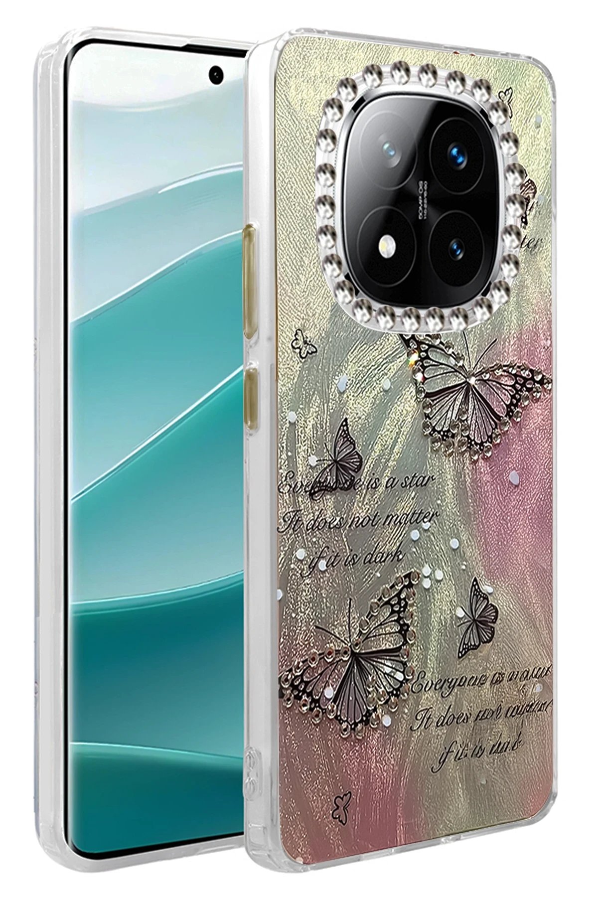 Xiaomi Redmi Note 14 Pro 4G Kılıf Blade Aynalı Desenli Kapak - Desen 6-(5796)