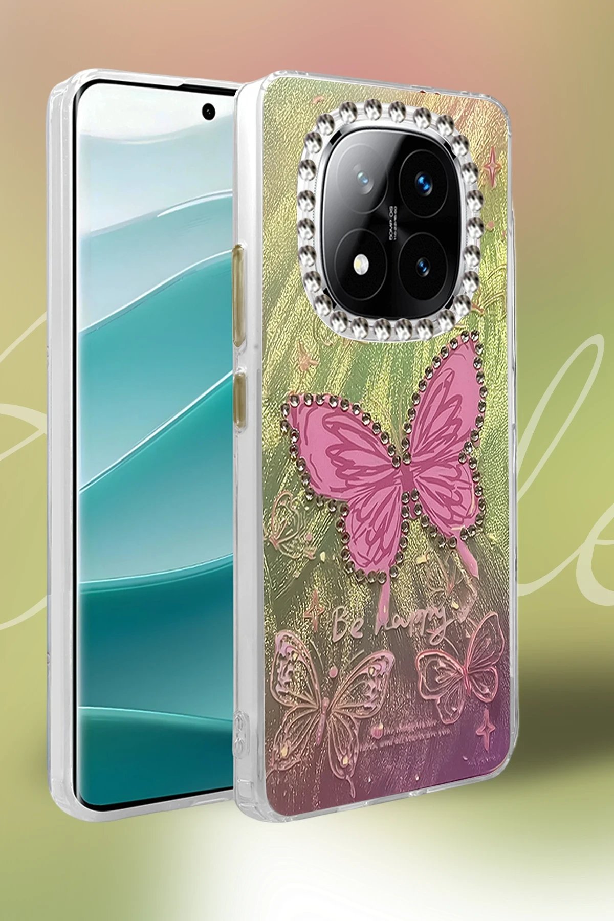 Xiaomi Redmi Note 14 Pro 5G Kılıf Blade Aynalı Desenli Kapak - Desen 6-(5796) - Görsel 2