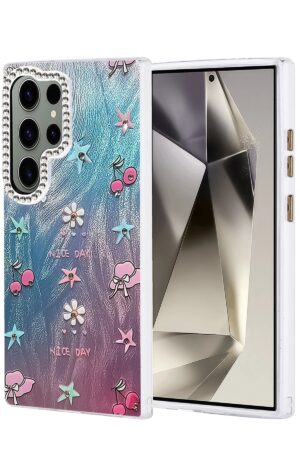 Samsung Galaxy S24 Ultra Kılıf Blade Aynalı Desenli Kapak - Desen 4-(5796)