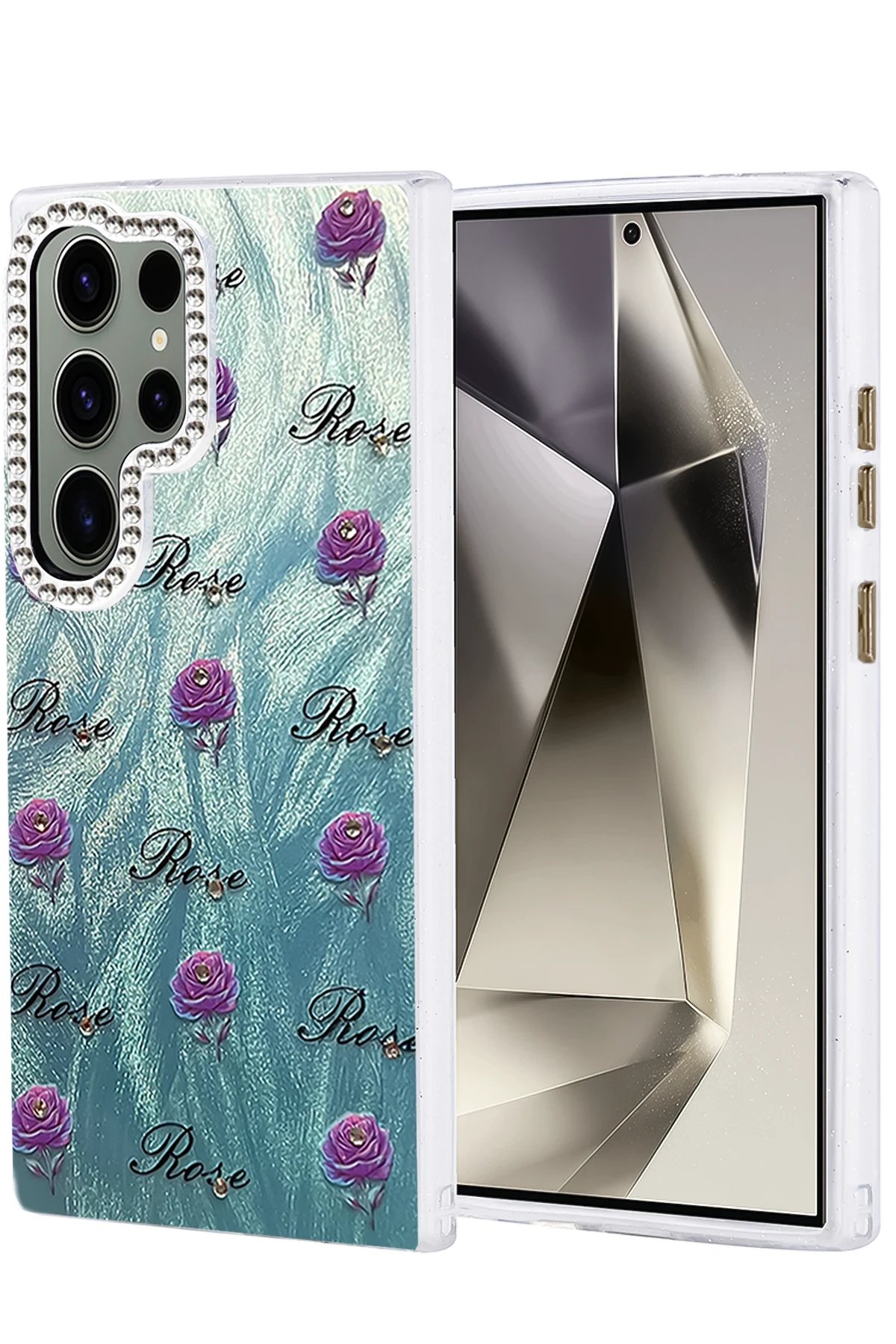 Samsung Galaxy S24 Ultra Kılıf Blade Aynalı Desenli Kapak - Desen 9-(5796)