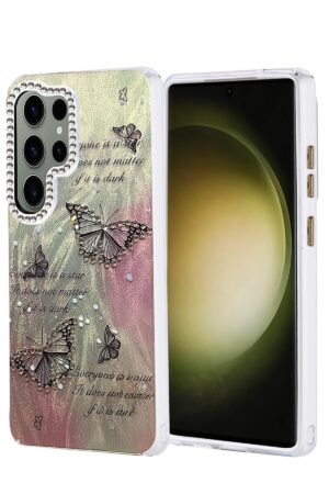 Samsung Galaxy S25 Ultra Kılıf Blade Aynalı Desenli Kapak - Desen 6-(5796)