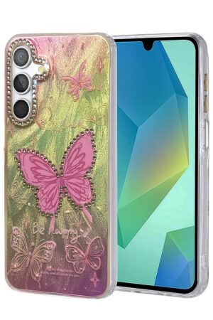 Samsung Galaxy A14 4G Kılıf Blade Aynalı Desenli Kapak - Desen 5-(5796)