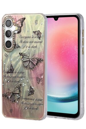 Samsung Galaxy A24 4G Kılıf Blade Aynalı Desenli Kapak - Desen 6-(5796)