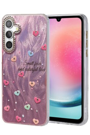 Samsung Galaxy A24 4G Kılıf Blade Aynalı Desenli Kapak - Desen 8-(5796)