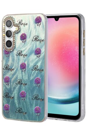 Samsung Galaxy A24 4G Kılıf Blade Aynalı Desenli Kapak - Desen 9-(5796)