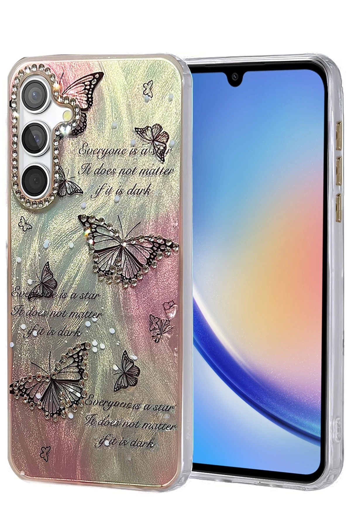 Samsung Galaxy A34 5G Kılıf Blade Aynalı Desenli Kapak - Desen 6-(5796)