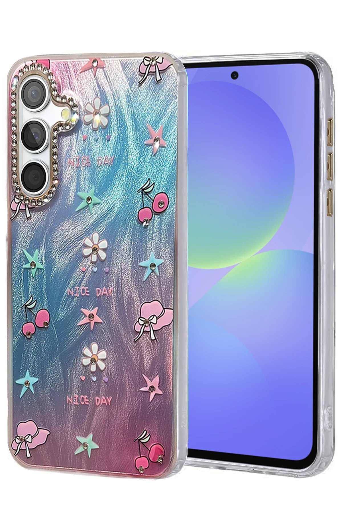 Samsung Galaxy A36 Kılıf Blade Aynalı Desenli Kapak - Desen 4-(5796)