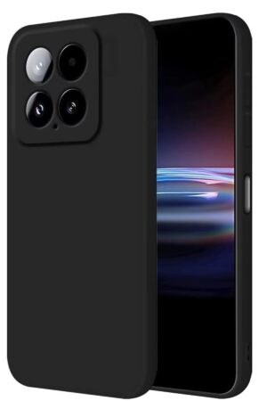 Xiaomi Mi 14T Pro Kılıf Nano içi Kadife Silikon - Siyah-(5796)