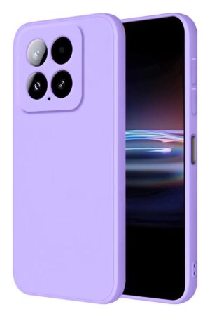 Xiaomi Mi 14T Pro Kılıf Nano içi Kadife Silikon - Lila-(5796)