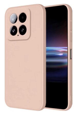 Xiaomi Mi 14T Pro Kılıf Nano içi Kadife Silikon - Pudra-(5796)