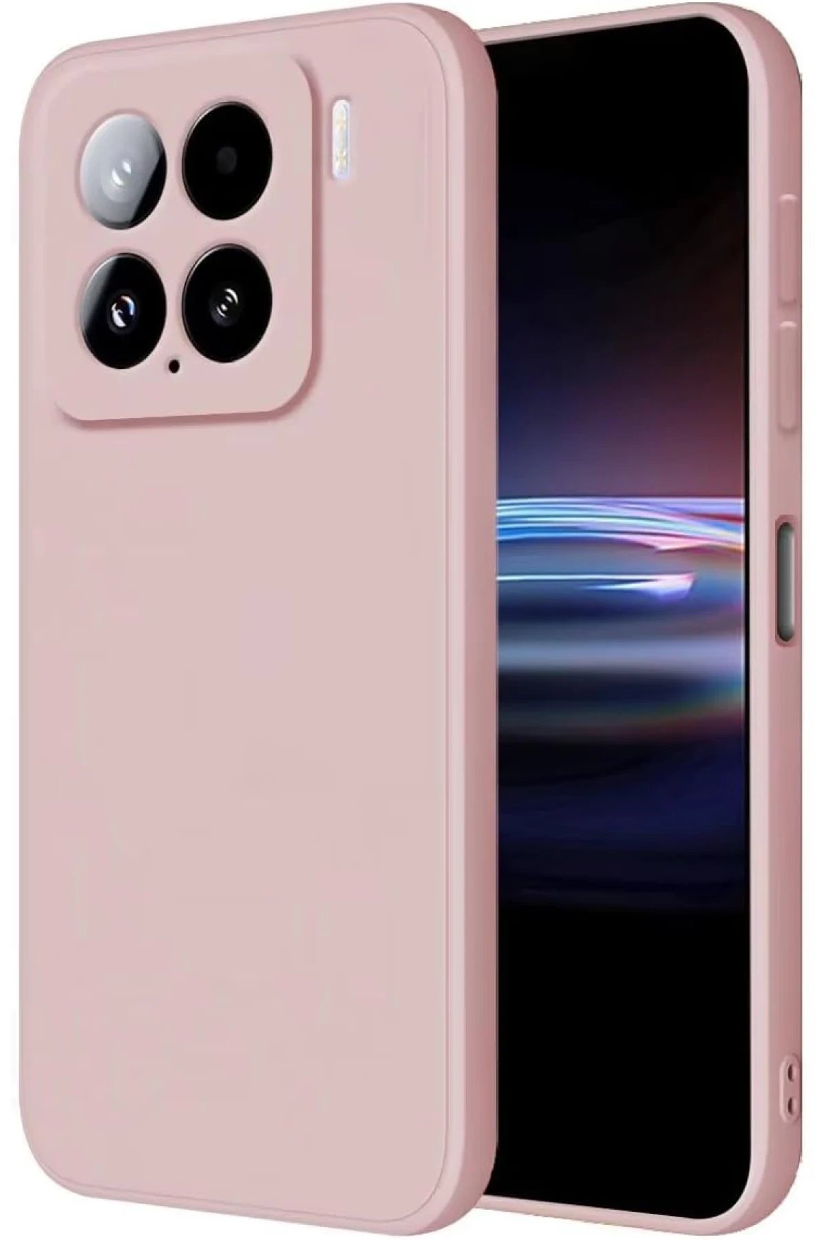 Xiaomi Mi 15 Kılıf Nano içi Kadife Silikon - Pudra-(5796)