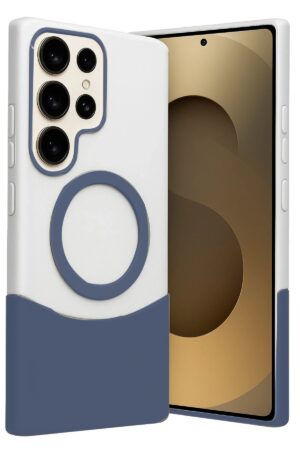 Samsung Galaxy S25 Ultra Velar Magsafe Kapak - Lacivert-(5796)