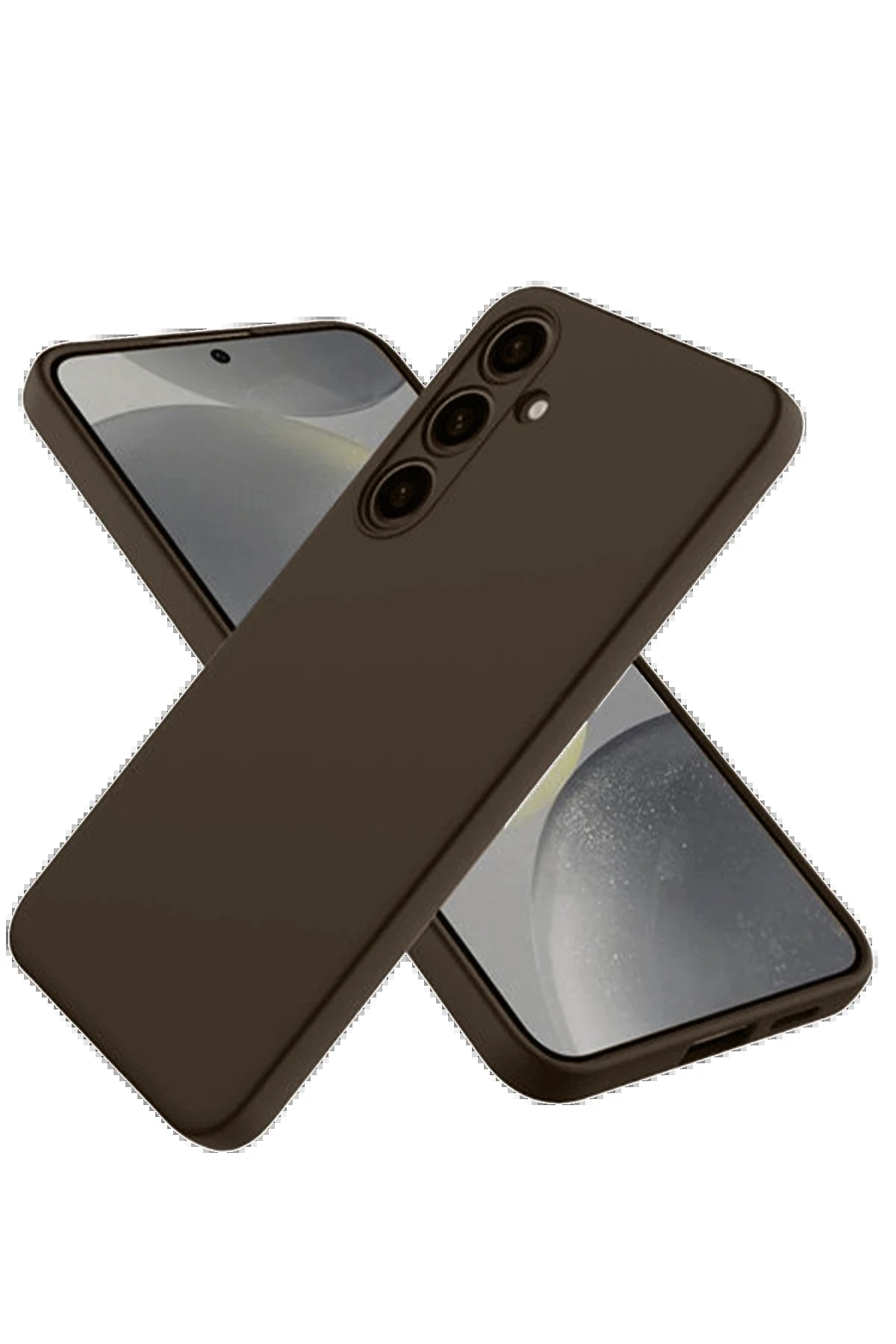 Samsung Galaxy A26 Kılıf First Silikon - Kahverengi-(5796)